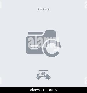 Refresh folder icon,refresh folder vector, refresh folder symbol, refresh folder illustration, refresh folder JPG, refresh folde Stock Vector