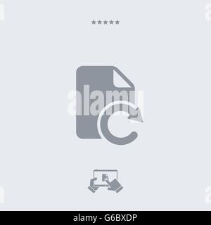 Refresh file icon,refresh file vector, refresh file symbol, refresh file illustration, refresh file JPG, refresh file button, re Stock Vector