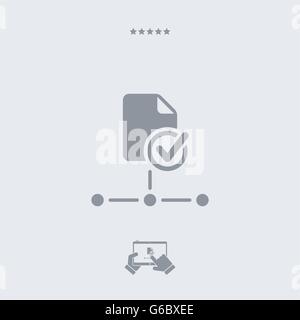 Shared file icon, shared file vector, shared file symbol, shared file design, shared file illustration, shared file JPG, shared  Stock Vector
