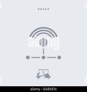 Wifi network icon, wifi network vector, wifi network symbol, wifi network design, wifi network illustration, wifi network JPG, w Stock Vector