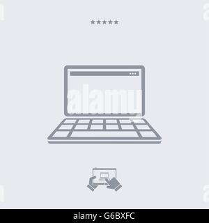 Laptop icon, laptop vector, laptop symbol, laptop design, laptop app, laptop illustration, laptop JPG, laptop picture, laptop bu Stock Vector