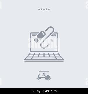 Data transfer icon, data transfer vector, data transfer symbol, data transfer app, data transfer illustration, data transfer JPG Stock Vector