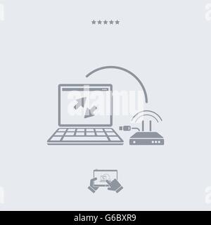 Router icon, router vector, router symbol, router design, router app, router illustration, router JPG, router picture, router bu Stock Vector