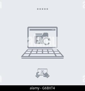 Updating icon, updating vector, updating symbol, updating design, updating app, updating illustration, updating JPG, updating pi Stock Vector