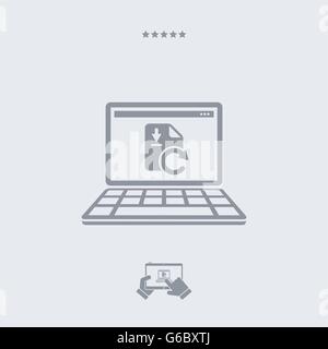 Updating icon, updating vector, updating symbol, updating design, updating app, updating illustration, updating JPG, updating pi Stock Vector
