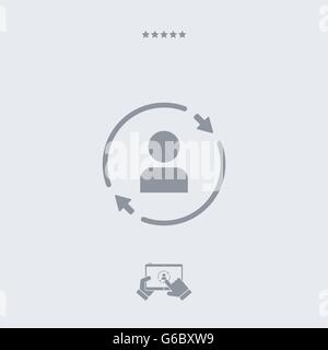 Profile update icon, profile update vector, profile update symbol,  profile update app, profile update illustration, profile upd Stock Vector