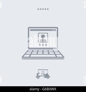 Login icon, login vector, login symbol, login design, login app, login illustration, login JPG, login picture, login button, log Stock Vector