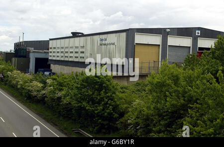 The Clays Ltd printing firm in Bungay, on the day Donald Parfitt, 44, a forklift truck driver at the firm, admitted stealing pages from the latest Harry Potter novel, Harry Potter and The Order of the Phoenix, at Lowestoft Magistrates Court, Suffolk. * James Terry, prosecuting, told the court that Parfitt was arrested a week ago after attempts were made to sell the stolen pages to The Sun. Stock Photo