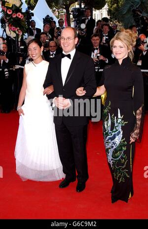 Prince Albert of Monaco arrives for the premiere of 'Fanfan La Tulipe' at the Palais des Festival in Cannes, France at the opening ceremony of the 56th Cannes Film Festival. Stock Photo