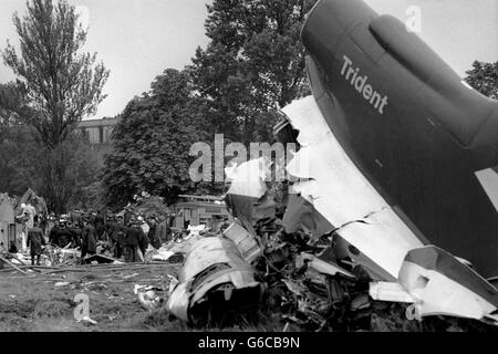 Aviation - BEA Trident Air Crash - Staines Stock Photo