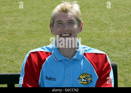 James Hewitt, Kent Cricket. James Hewitt, Kent County Cricket Club Photocall. Stock Photo