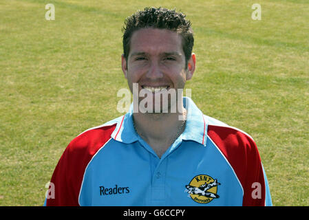 Ben Trott - Kent Cricket. Ben Trott - Kent County Cricket Club Photocall. Stock Photo