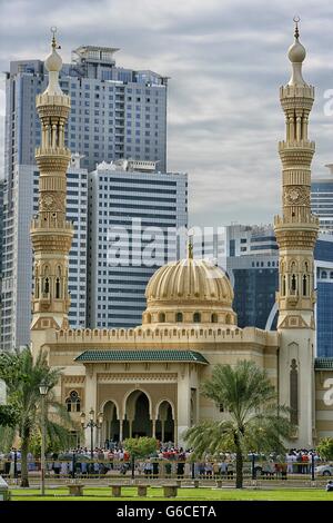 United Arab Emirates, Sharjah, Al Noor Mosque, Stock Photo