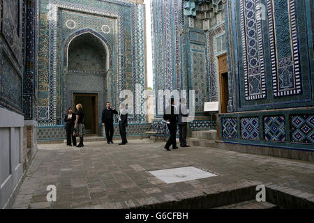 Hazrat-Hizr Mosque in Afrosiab hill Stock Photo