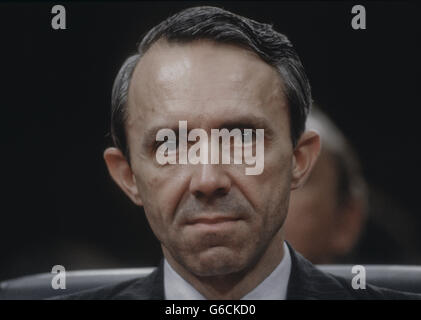 Judge David Souter testifies at his confirmation hearings before the Senate Judiciary Committee  Credit: Mark Reinstein Stock Photo