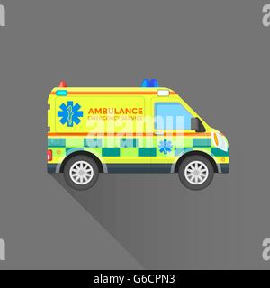 ambulance emergency background sign yellow and red stripes diagonally ...