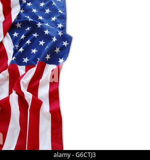 American flag on plain background Stock Photo