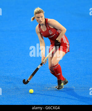 Great Britain's Susannah Townsend during day four of the FIH Women's Champions Trophy at the Queen Elizabeth Olympic Park, London. Stock Photo