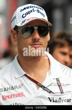 Motor Racing - Formula One World Championship - Italian Grand Prix - Race Day - Monza, Italy. Force India's Adrian Sutil during the Italian Grand Prix and the Autodromo Nazionale Monza, Monza, Italy. Stock Photo