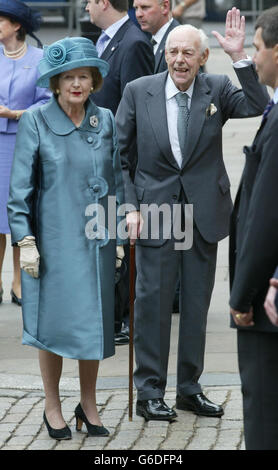 Coronation 50th Anniversary - Thatcher Stock Photo