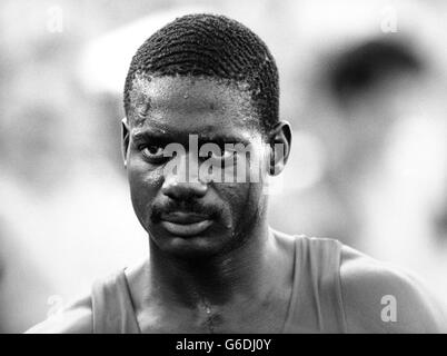 ATHLETE SPRINTER BEN JOHNSON ATHLETICS Stock Photo - Alamy