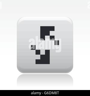 Vector illustration of single isolated pixel computer icon Stock Vector ...