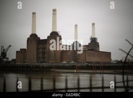 A view of Battersea Power Station in London, which is open to members of the public during the Open House project architectural showcase. Stock Photo