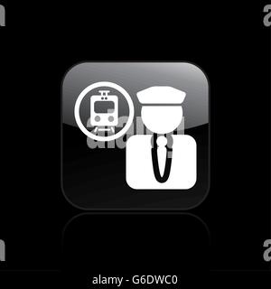 Vector illustration of isolated train driver icon Stock Vector Image ...