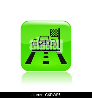 Vector illustration of single isolated road icon Stock Vector Image ...