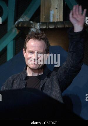 Led Zeppelin bassist/keyboardist John Paul Jones on stage at The Forum in London during the inaugural awards ceremony for Metal Hammer magazine. Stock Photo