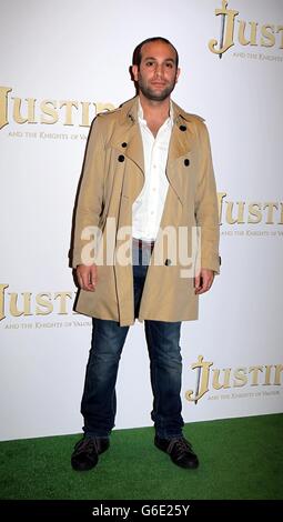 ilan Eshkeri arrives at the UK Premiere of Justin and the Knights of Valour at the May Fair Hotel, London. Stock Photo