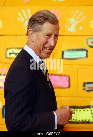 The Prince of Wales visits the Sighthill Youth Centre in Glasgow, during a tour of Scotland. * During the visit to the housing estate - one of the most deprived in the country - the Prince was shown what efforts have been made to overcome the area's bad image. The Prince visited the scheme with Prince William in 2001, when the area was in the midst of racial tension following the murder of asylum seeker Firsat Dag. Stock Photo