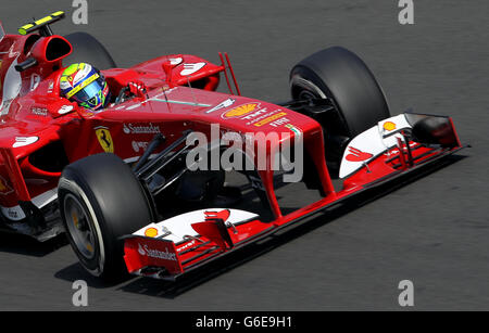 Ferrari's Felipe Massa during qualifying day for the 2013 Italian Grand Prix at the Autodromo di Monza in Monza, Italy. Stock Photo