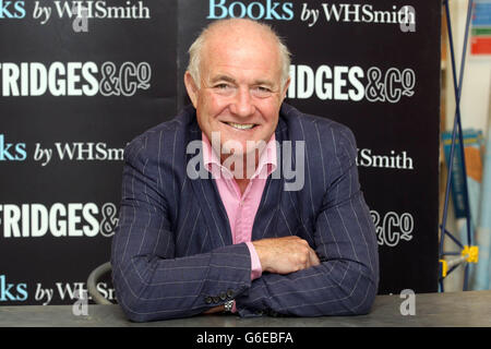Celebrity chef Rick Stein during a booksigning event for his autobiography entitled 'Under a Mackerel Sky' at Selfridges in London. Stock Photo
