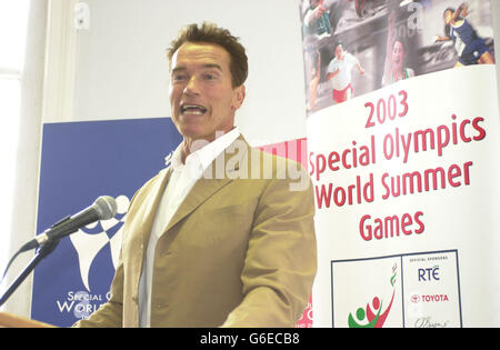 Special Olympics - Schwarzenegger Stock Photo