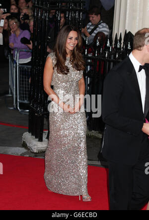 The Duchess of Cambridge arriving at the inaugural Tusk Conservation Awards at the Royal Society, London. Stock Photo