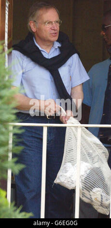 Disgraced Tory peer Lord Archer walks through the grounds of Hollesley Bay Prison , ahead of his release later this month. Archer, who was sentenced to four years for perjury June 2001, is expected to be released from the open prison near Woodbridge, Suffolk. * ... July 21 2003 after serving half of his sentence. Stock Photo