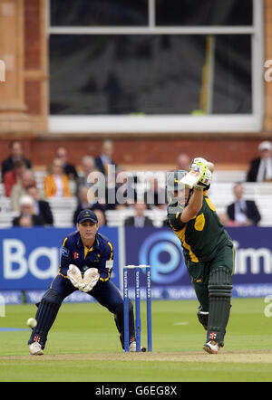 Nottinghamshire's David Hussey during the Yorkshire Bank Pro40 Final at Lord's Cricket Ground, London. Stock Photo