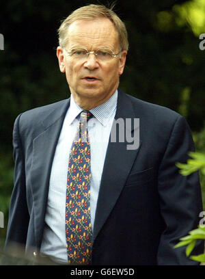 Disgraced Tory peer Lord Archer prepares to leave his home at Grantchester, near Cambridge, following his release from Hollesley Bay open prison in Suffolk after serving two years and two days of his four-year jail term. * Archer, 63 - the former deputy chairman of the Conservative Party - had been sentenced to four years for perjury and perverting the course of justice. Stock Photo