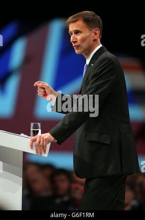Health Secretary Jeremy Hunt delivers his keynote speech on the third ...