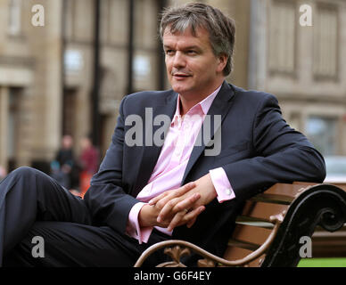 Liberal Democrat MP Michael Moore speaks to a TV crew close to his ...