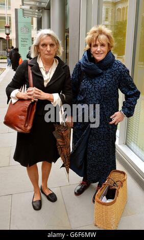 Lady Anne and her sister Lady Lucinda Lambton (right) outside the High ...