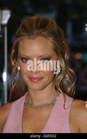 Actress Kristanna Loken, arriving at The Odeon Leicester Square, for the premiere of Terminator 3: Rise of the Machines. Stock Photo