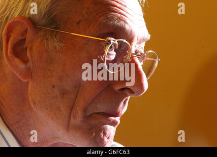 Bruce Reynolds. Great train robber Bruce Reynolds pictured in London. Stock Photo