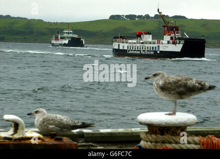 Caledonian MacBrayne ferry strike Stock Photo