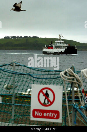 Caledonian MacBrayne ferry strike Stock Photo