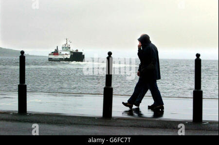 Caledonian MacBrayne ferry strike Stock Photo