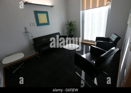 A general view of the quiet room in The Anne Rowling Regenerative Neurology Clinic at Edinburgh University after it was officially opened by the Princess Royal, in her capacity as Chancellor of the university. Stock Photo