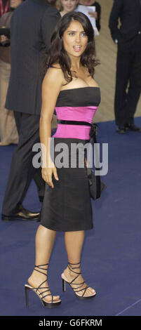 Salma Hayek arriving for the premiere of Woody Allen latest film 'Anything Else' at the Venice Lido during the 60th Venice film festival. Stock Photo