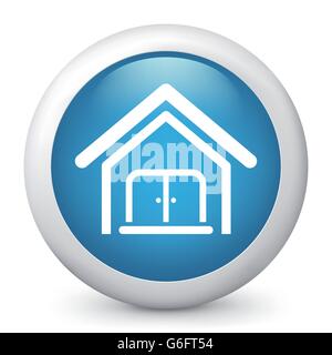 Vector illustration of house single icon Stock Vector